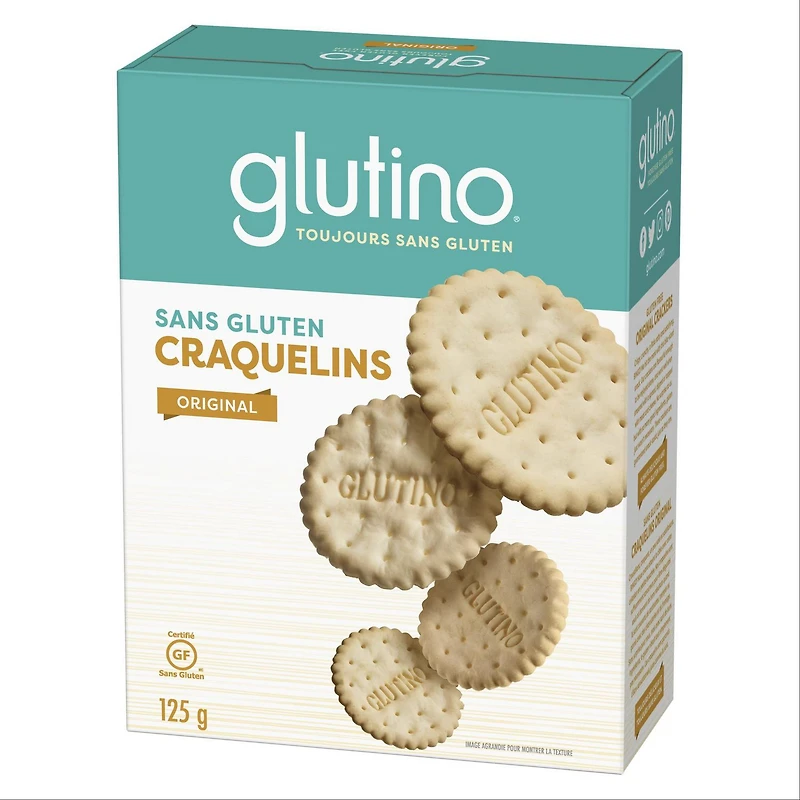 Craquelins originaux sans gluten Glutino - 125 g (1 x 125 g)