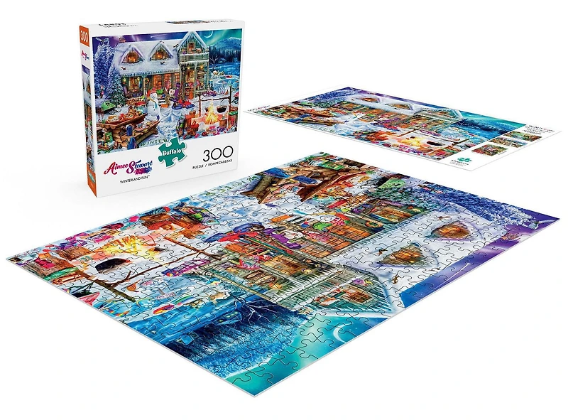 Buffalo Games - Le puzzle Aimee Stewart - Winterland Fun - en 300 pièces