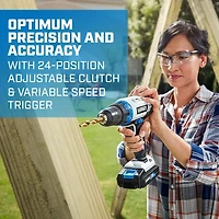 HART 20-Volt 3 Tool Combo Kit (2) HART 20-Volt 2.0Ah Lithium-Ion Batteries, 3 tools