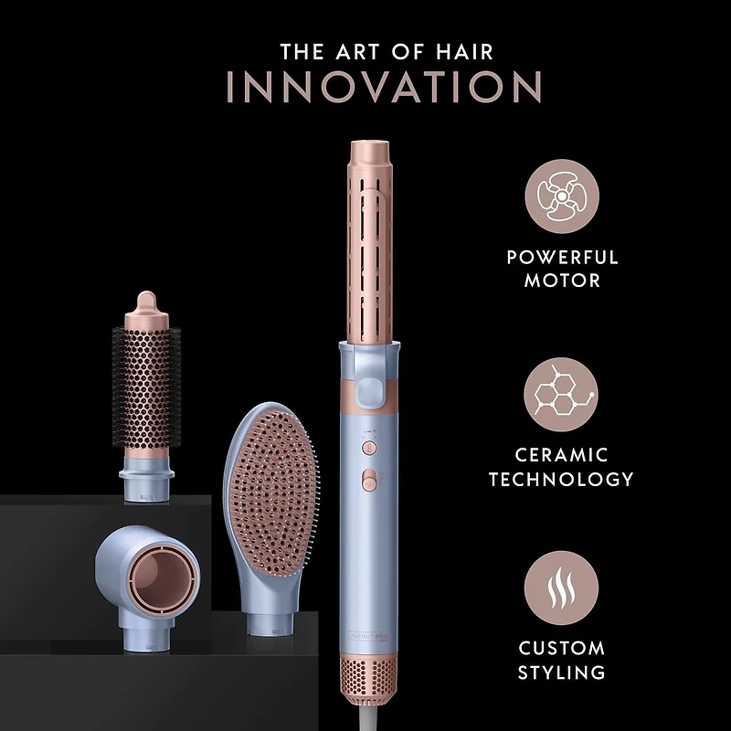 InfinitiPro by Conair DigitalAIRE Wet-to-Dry Hot Air Multi Styler with Styling Technology, Multi head dryer & styler