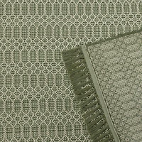 Tapis extérieur à glands verts 213 cm x 305 cm Better Homes & Gardens