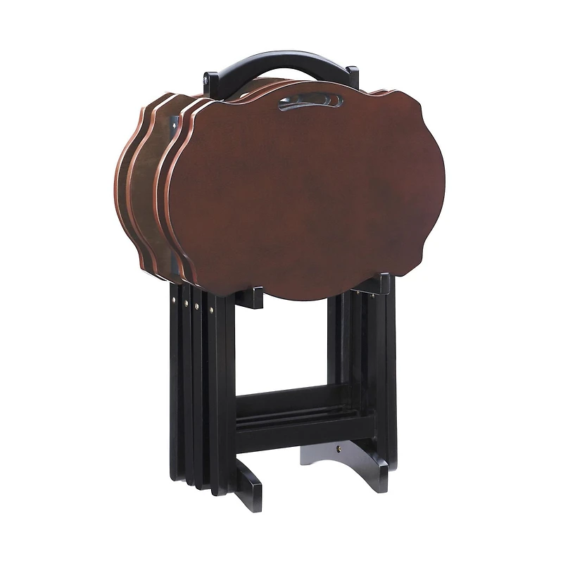 Lando Tray Table Set, Black