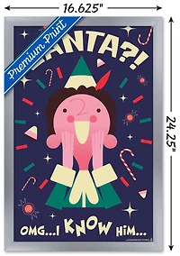 Elf - I Know Him Wall Poster, 14.725" x 22.375" Framed