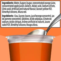 Goûters À La Gelée Réfrigéré À Saveur D'Orange, Paquet De 4 Coupes x 96g