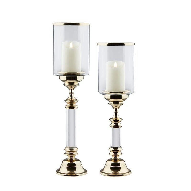 Bougeoirs Or lot de 2
