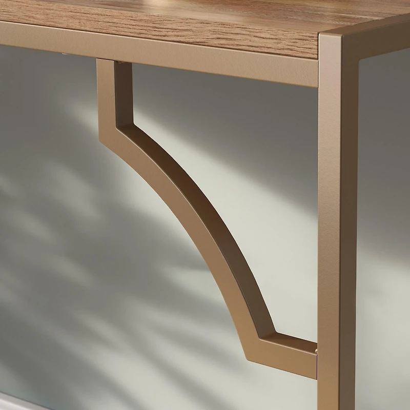 Sauder International Lux Writing Desk, Sindoori Mango, 431300