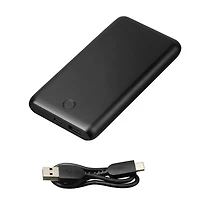 onn. Batterie externe mince de 10000 MAh avec ports de chargement USB-A et USB-C pour téléphones intelligents, tablettes et autres appareils 3 Charges supplémentaires