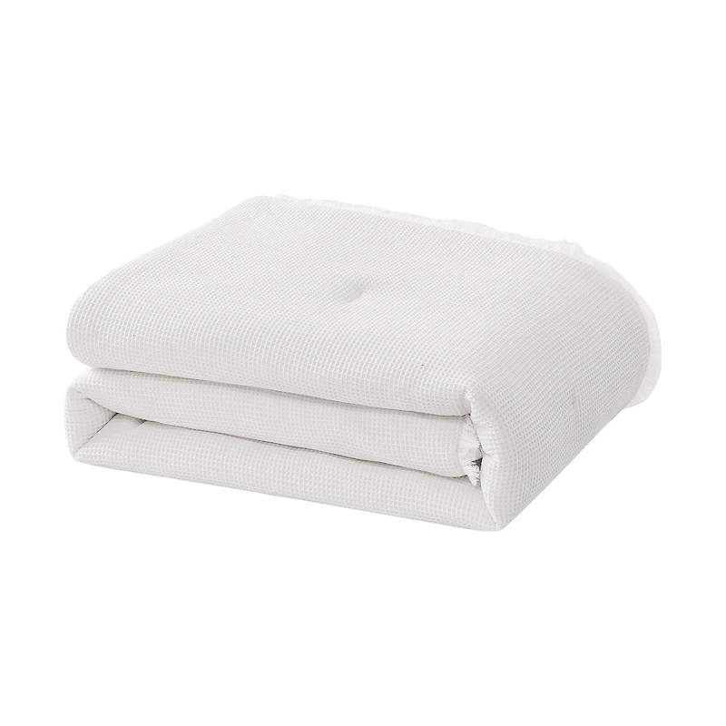 Charlotte 3 Piece Waffle Cotton Comforter Set