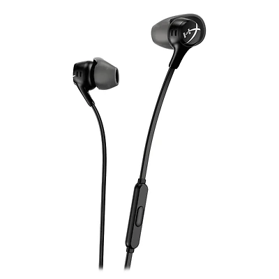 HyperX Cloud Earbuds II – Écouteurs de jeu avec microphone, noir