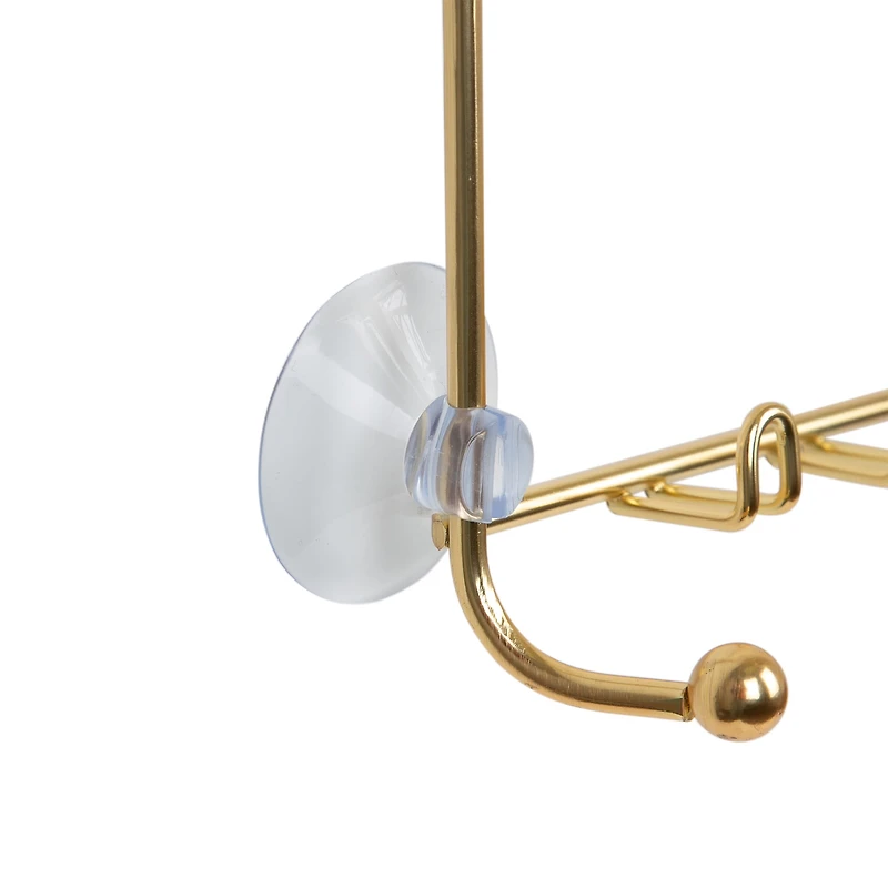 Era Fairmont Jumbo Shower Caddy, Warm Gold 16.14x20.46in, 3 tier caddy