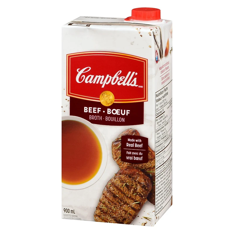 Campbell’s® Ready to Use Beef Broth, Shelf Stable, 900 mL