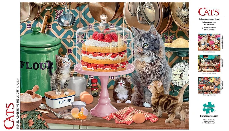 Buffalo Games - Cats - Please, Please Leave The Lid Off - 750 Piece Jigsaw Puzzle