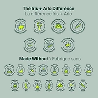 Iris + Arlo Organic Pads with Wings, Super, 100% Cotton, Chemical-Free, Non-toxic, No plastic (14 Count)