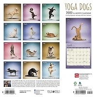 Yoga Dogs OFFICIAL | 2023 12x24 Inch Square Wall Calendar