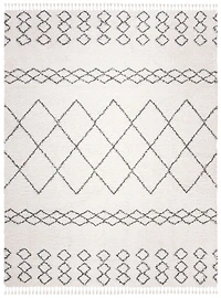 Safavieh Moroccan Fringe Scarlett Tapis Géométrique Shag