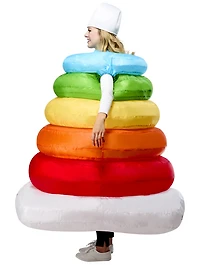 Costume Gonflable Jouet Rock-A-Stack de Fisher Price pour Adultes par Rubies, Unisexe