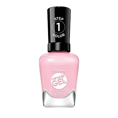 Sally Hansen Miracle Gel Supercharged Pinks Nail Polish, with a Color Grip Complex , Long-Lasting , Salon-Quality Results, Blush Crush, 14.7 ml