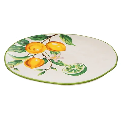 IH Casa Decor Platter De Citron En Céramique - Ensemble De 2