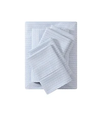 SOCIAL STANDARD by sanctuary 6 Piece Sheet Set, Recycled Microfiber, Wrinkle Resistant, Eco Friendly and Easy Care, Available Sizes: D,Q and K