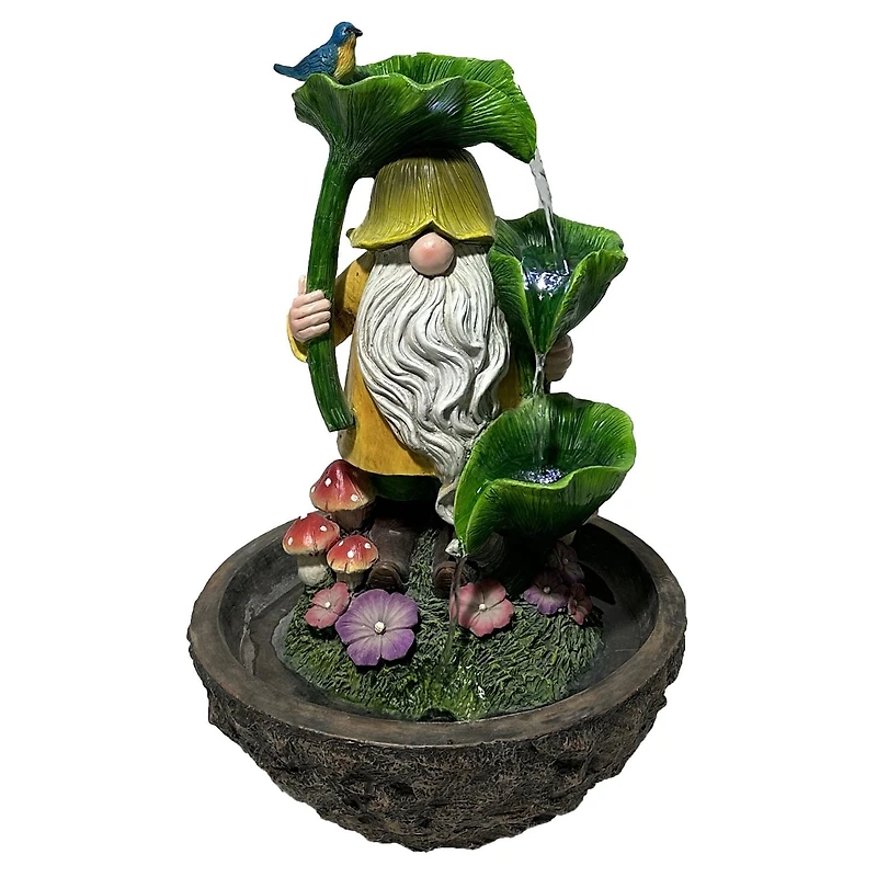 Angelo Décor fontaine gnome saupoudrée d'été