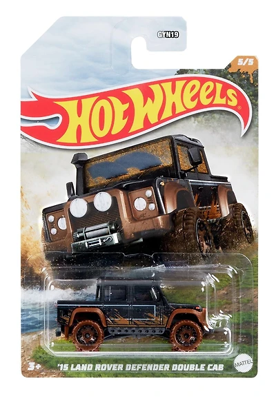 Hot Wheels Land Rover Defender Mud Machines 1:64 Scale 4x4 Vehicles for Kids 3 Years & Older & Collectors