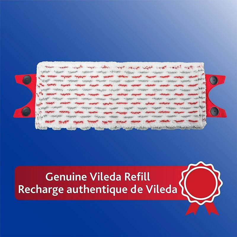 Vileda UltraMax Mop - Extra Scrubbing Power, 2-in-1 Microfibre, 1 Piece