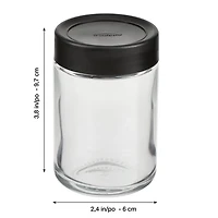 Trudeau STAK Grand Pot Empilable Vide, 200 ml, 1 pièce STAK Grande Pot empilable en verre
