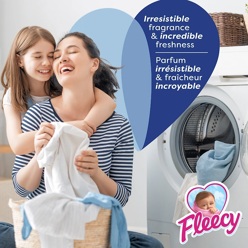 Fleecy Concentrated Fabric Softener, Fresh Air Scent, 1.36 L
