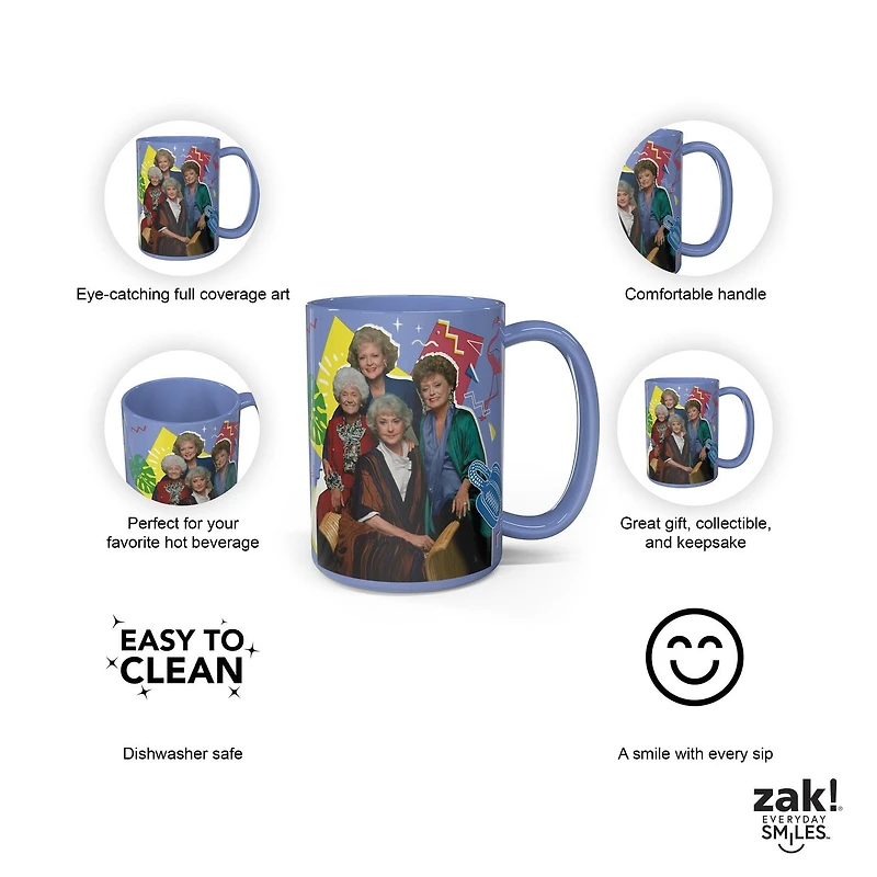 Zak Designs Golden Girls 15oz Ceramic Mug