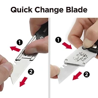 Swiss Tech 4 pièces Multi outils et couteaux verrouillables avec pochette, outils pliants  EDC