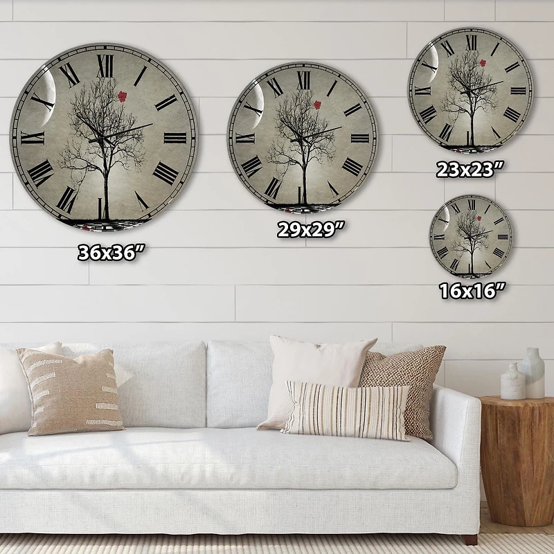 Designart 'Inevitable' Large Cottage Wall Clock