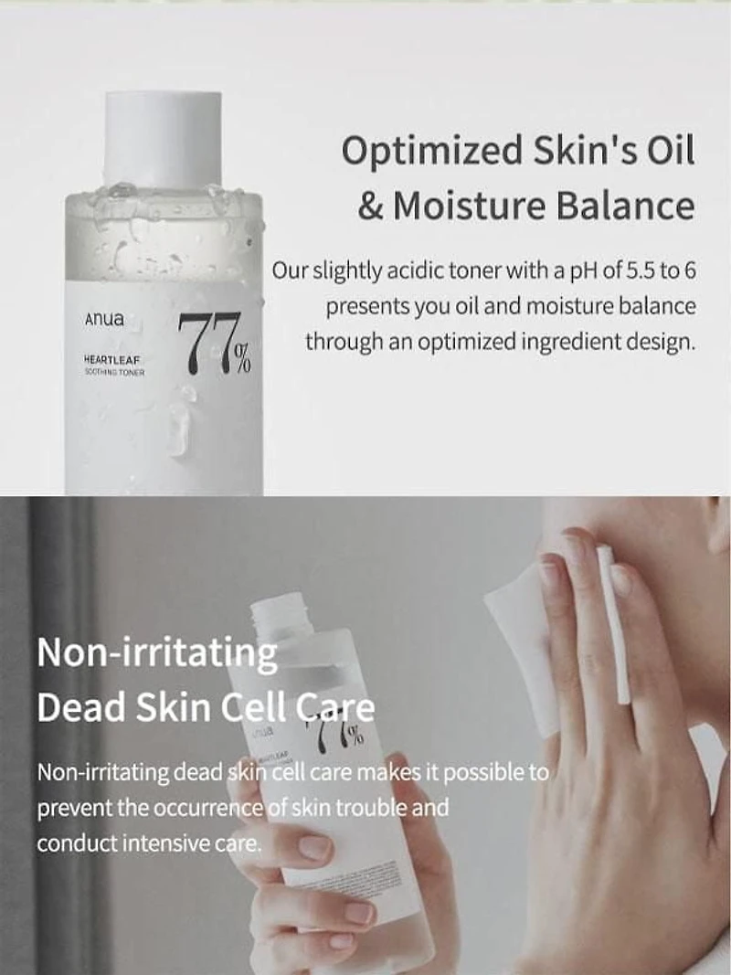 Anua Heartleaf Tonique apaisant 77 % 250 ml