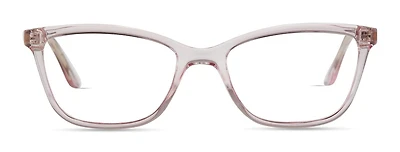 Colour Block Womens Prescription Eyeglasses, Vcwc19, Pink Crystal, 51-17-135