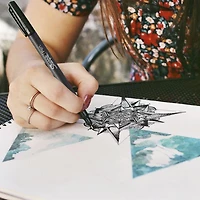 Sharpie Felt Tip Pens, Fine Point (0.4 mm), Black Ink, 4 Count