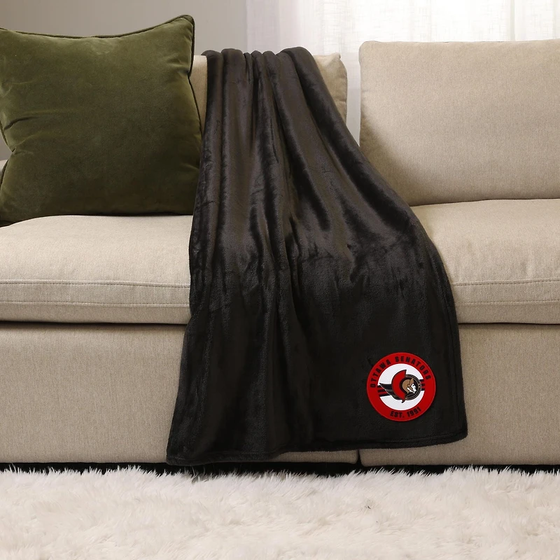 NHL, NBA, MLB Black Sports Throw Blanket, 50" x 60"
