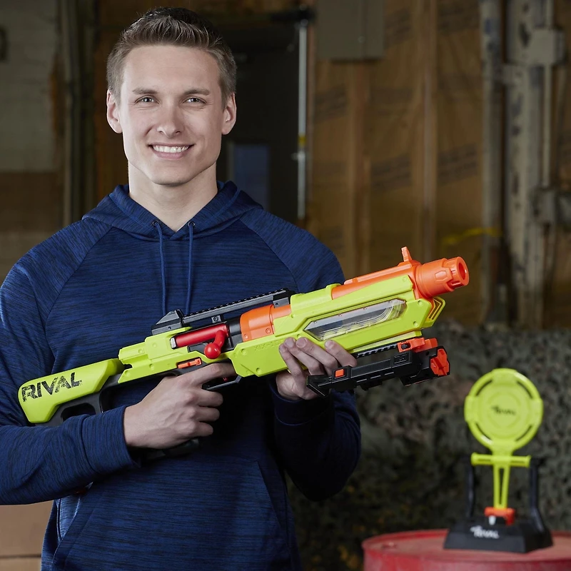 Nerf Rival - Foudroyeur Jupiter XIX-1000 Série Edge avec cible et 10 balles