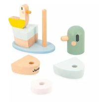 Janod- Sweet Cocoon - Stackable Ducks - Wooden toy - 12 months +, Wooden Blocks