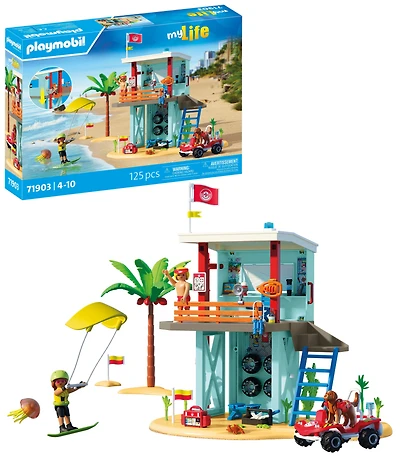 Playmobil Lifeguard Tower with Beach Buggy