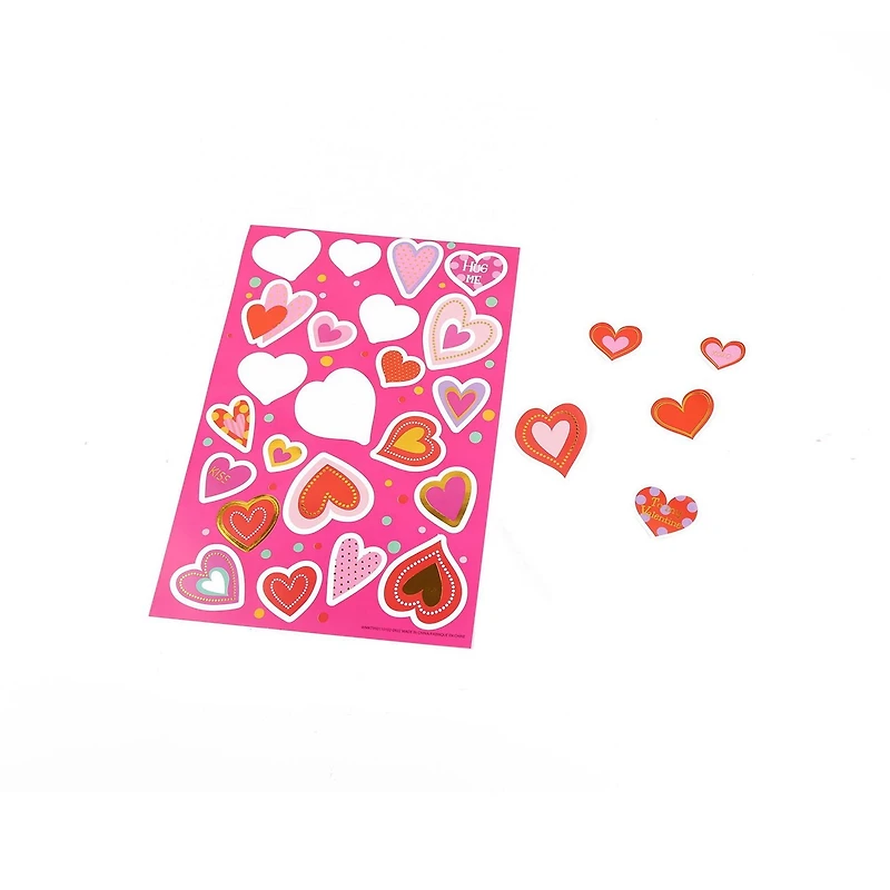 STICKERS-DEEP PINK, 4 sheets as a set