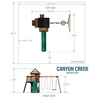 Backyard Discovery Canyon Creek Swing Set