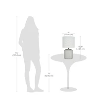 hometrends Light Green Glaze Ceramic Table Lamp