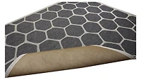 Tapis décoratif gris moderne Home Decor Inc – 152,4 x 213,4 cm, idéal pour les salons, les chambres et les entrées