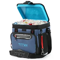Titan by Arctic Zone 24 Can/13 L Zipperless Soft Cooler  - Ocean Trench