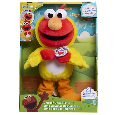 Peluche Elmo déguisé en poulet de Sesame Street de 33 cm de haut, peluches dansantes, animaux en peluche Peluche Elmo déguisé en poulet de Sesame Street
