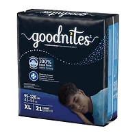 Goodnites Boys' Nighttime Bedwetting Underwear, Economy Plus Pack, Sizes S-XXL
