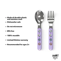 Zak Designs Gabby's Dollhouse Ensemble de Couverts 2pc