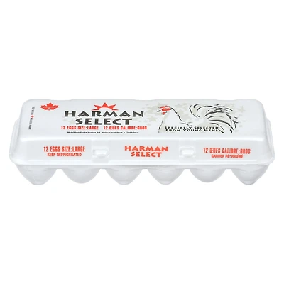 Harman Select Large White Eggs