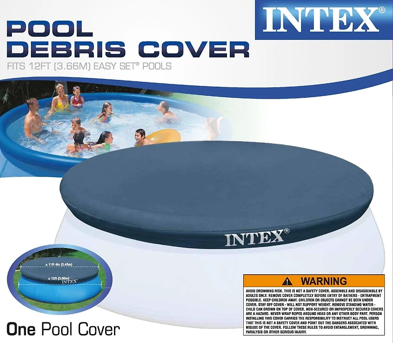 Bâche de protection de 12 pi pour piscines Easy Set d'Intex