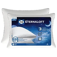 Mainstays Overstuffed Extra Firm Support Bed Pillow, 2pk