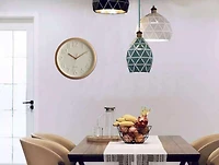 WHITE DIAL PLASTIC WALL CLOCK 10"